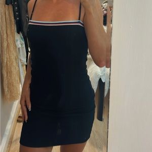 Mini Dress With Striped Accent